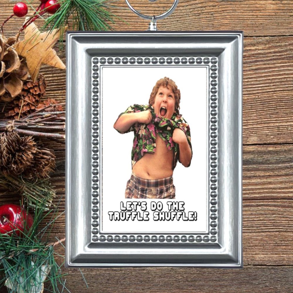 Goonies Chunk Truffle Shuffle Retro Movie Memorabilia Christmas Tree Ornament